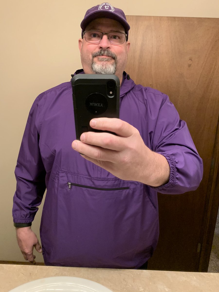 Ok folks, today is the day. Don’t wear purple often cuz I look like the damn dinosaur Barney but today is Moebius Syndrome Awareness Day & the day to wear purple. #MoebiusSyndromeAwarenessDay #WearPurple #MoebiusSyndrome