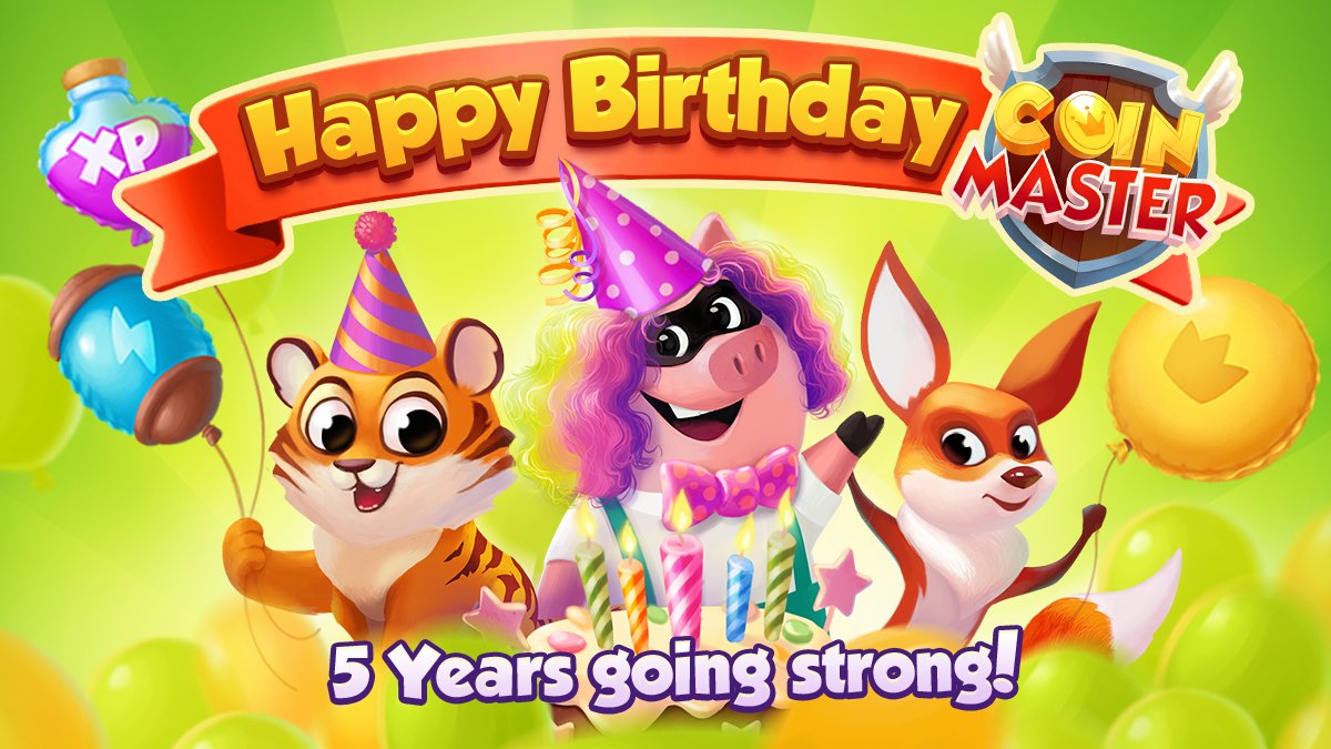 Coin Master (@coinmastergame) on Twitter photo Happiest of Birthdays to us!! ๐ฅณ๏ธWeโre celebrating 5 victorious years with our #CoinMaster champions! ๐ #RETWEET if youโre a proud viking!! ๐,๐๐๐ ๐๐๐๐๐ ๐ฎ๐ฉ ๐๐จ๐ซ ๐ ๐ซ๐๐๐ฌ! ๐ Thanks for making this SO memorable! We ๐ you!
#HappyBirthday #HappyBirthdayCoinMaster Happiest of Birthdays to us!! ๐ฅณ๏ธWeโre celebrating 5 victorious years with our #CoinMaster champions! ๐ #RETWEET if youโre a proud viking!! ๐,๐๐๐ ๐๐๐๐๐ ๐ฎ๐ฉ ๐๐จ๐ซ ๐ ๐ซ๐๐๐ฌ! ๐ Thanks for making this SO memorable! We ๐ you!
#HappyBirthday #HappyBirthdayCoinMaster