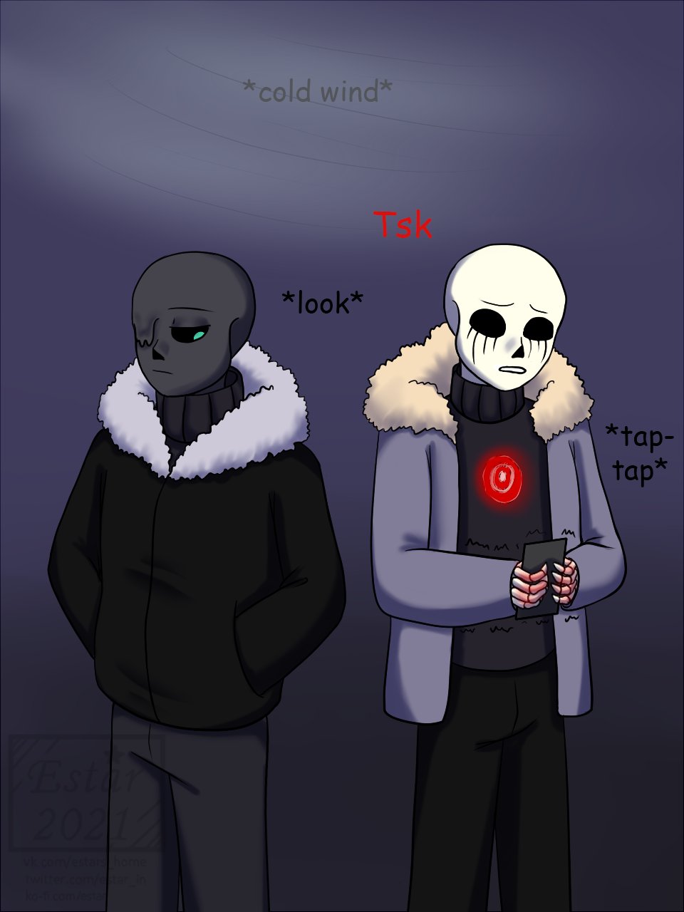 I introduce you KENFHD. Error sans fused with killer sans, nightmare sans,  underfell sans, horror sans, dust sans and human souls. Mabye i do a story  for him if you like. 