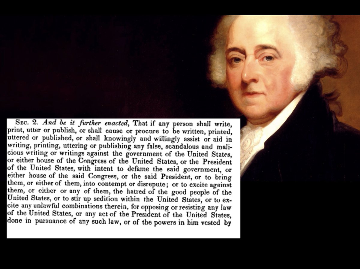 4/ Originally, some American states also followed the common law practice of punishing seditious libel. In 1798, Congress decided that it too enjoyed the common law power to punish seditious speech and passed the Alien and Sedition Acts.
