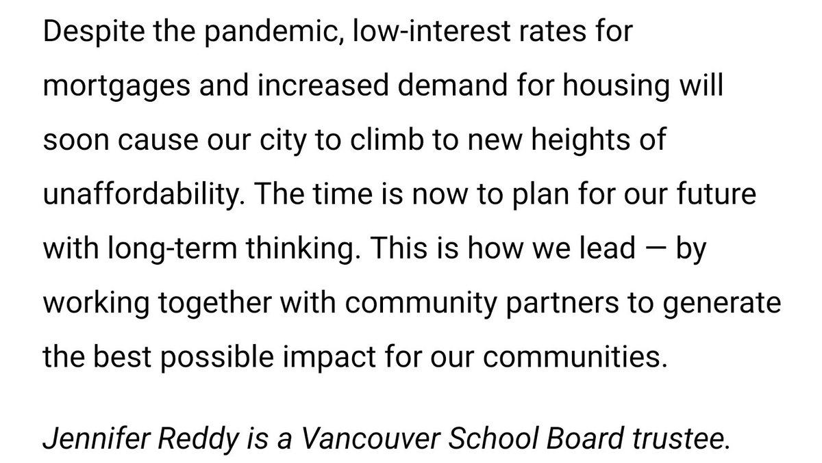 Excellent letter by VSB school trustee &amp; Templeton family of schools liaison, <a href="/reddyforchange/">JenniferReddy</a>. Please read &amp; share.  <a href="/VanDPAC/">Vancouver DPAC</a> #Vancouver #EastVan  facebook.com/10948979094656…

"School trustees have a responsibility to hold onto VSD lands, to hold land in trust for future generations"