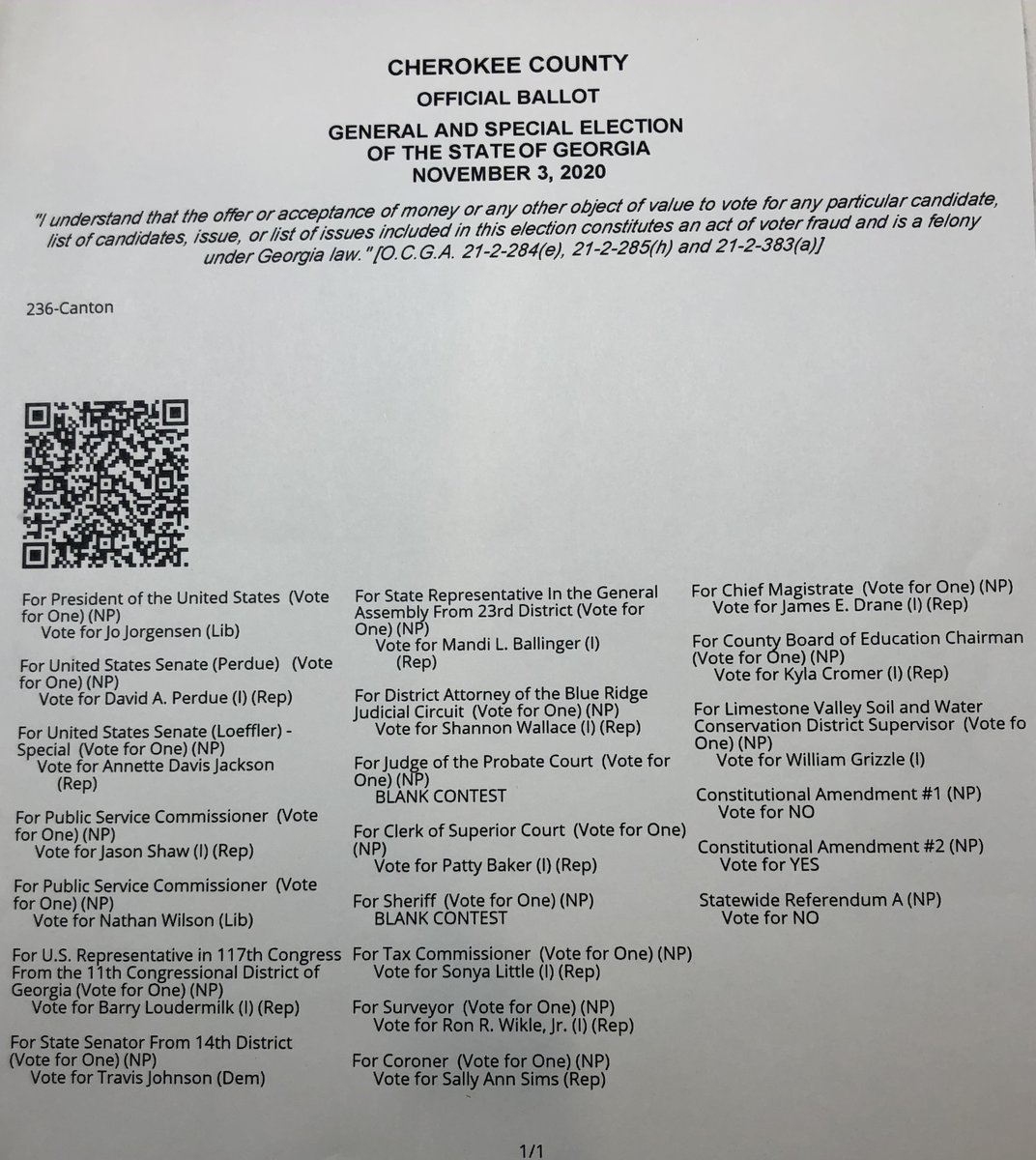 7/ These QR code ballots with tiny text are very difficult for voters to review for accuracy, so very few voters try--meaning that a hacked or mis-programmed machine will not be detected.