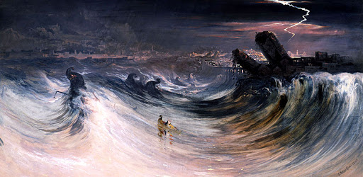 All who live in the coastlands  are appalled at you;their kings shudder with horror  and their faces are distorted with fear.The merchants among the nations scoff at you;  you have come to a horrible end  and will be no more.’”