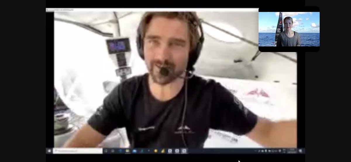 liquid_wording's tweet photo. Zoom-Call mit über 7.000 TeilnehmerInnen die @borisherrmann viel Glück und starke Nerven für den Zielsprint bei der Vendee Globe wünschen. 
Keep fighting, Boris! You got this 🚀💪
#VendeeGlobe2020 https://t.co/nKG8Y8Ikmg