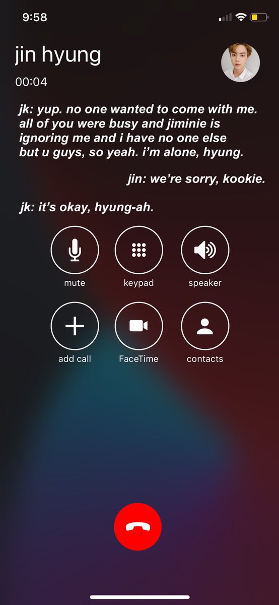 126 — jin calls tae 2