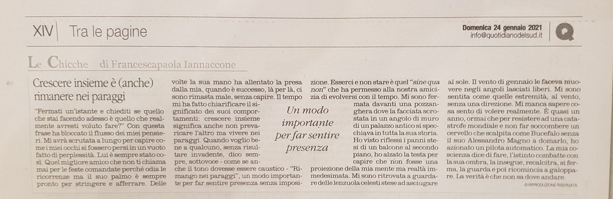 francescapaola3's tweet photo. Rimaniamo nei paraggi, quando la nostra presenza vogliamo farla sentire e non imporla.
Ne parlo questa domenica sul @LAltravoce #Insertoculturale #Mimì nella #rubrica #LeChicche https://t.co/VujdrjqyFF