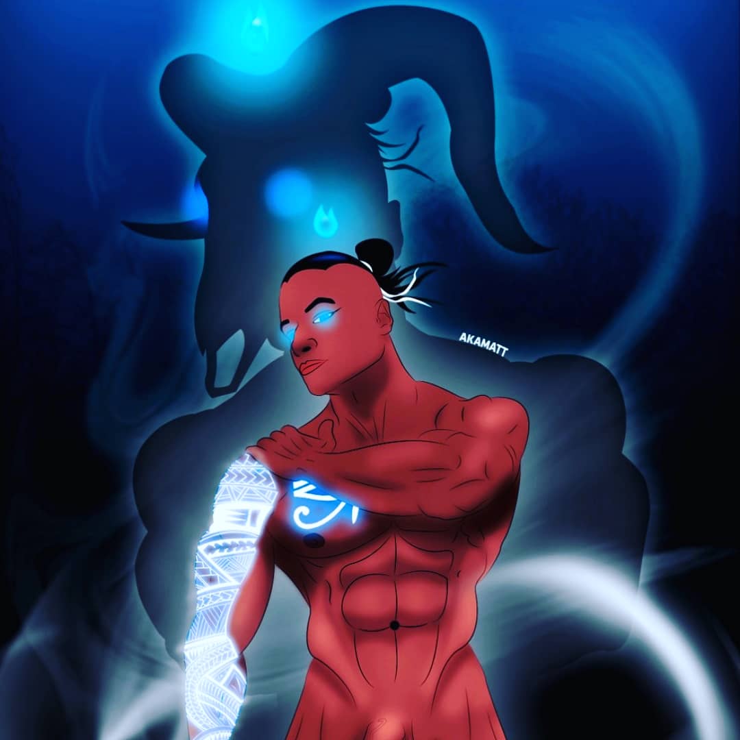 AkaMatt6's tweet photo. The Guardian of The Sorcerer as my set of images on patreon! 🔞😋 #digitalart #patreonreward #muscle #witchcraft #ArtistOnTwitter #nude #magick https://t.co/xRbBVv33Mw