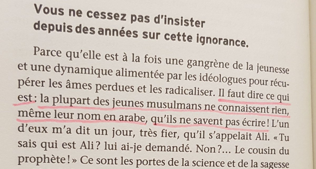 "Vous ne connaissez rien. Hop hop hop! Vous savez écrire votre prénom en arabe? Bah voilà!"   #généralités