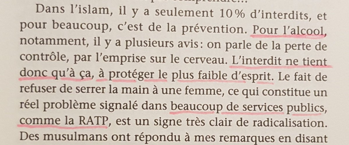 Bon jugeons Chalghoumi à son domaine de prédilection : l'islam. Alors au sujet de l'alcool: il n'est interdit qu'aux faibles d'esprit? WHAT? Attendez j'ai bien lu? Non mais... Il est imam lui? Puis il enchaîne avec le fake de la RATP... mais qui est ce monsieur en vrai? 