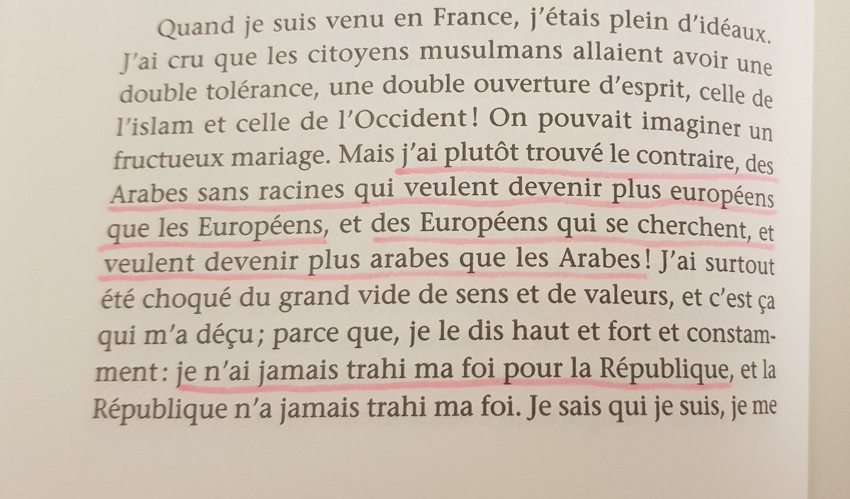 Comme dans le livre de Tareq Oubrou, Hassen Chalghoumi va enchaîner des généralités sur les musulmans de France. Comme si nous étions tous des clichés. Tous les mêmes. Et c'est avec ce mépris qu'il veut que les musulmans de France le suivent? C'est mal barré.