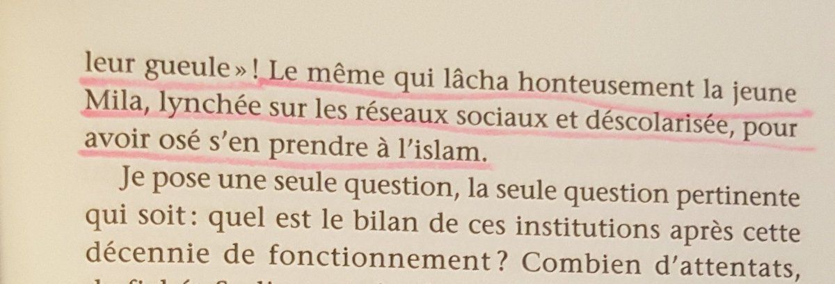 Puis vient le moment où Chalghoumi s'en prend au  @CfcmOfficiel en chargeant au passage Abdallah Zekri, en lui reprochant de ne pas avoir soutenu Mila!