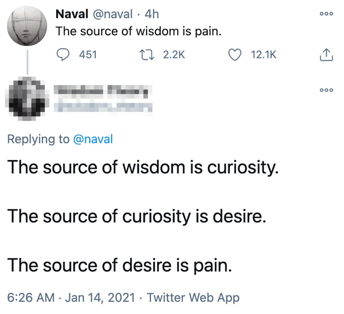 1/ Tweeting fortune cookie replies to fortune cookie tweets.The only thing worse than fortune cookie tweets are the replies.Each reply competes to sound wiser, creating a self-replicating strain of bro wisdom that extends far beyond the outer edges of acceptable behavior.
