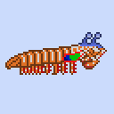 MrBoxmonkey's tweet photo. @Pixel_Dailies #pixel_dailies #pixelart Tried my first Pixel Dailies! Category "Wildlife." I tried to draw a Mantis Shrimp https://t.co/jU3Y6n9gwz