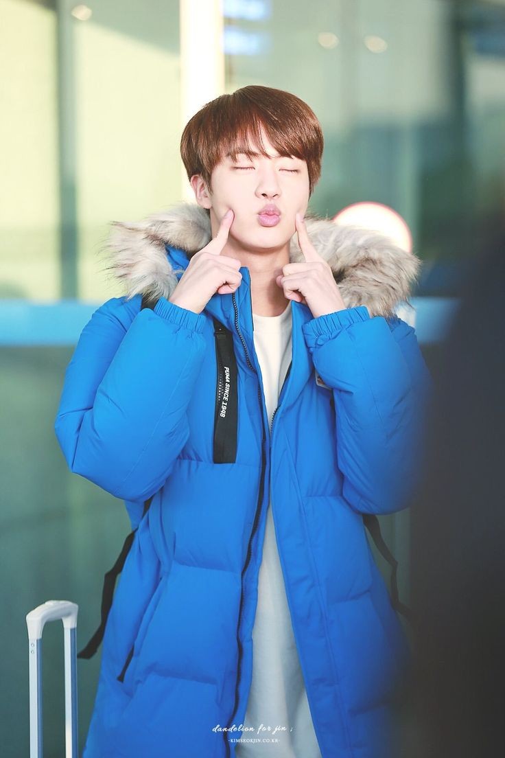 Pouty Jin with a suit... 