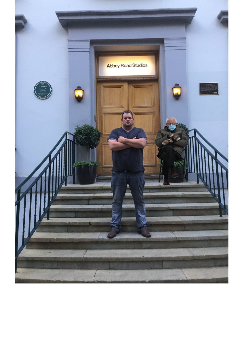 Dgoodermusic's tweet photo. @AbbeyRoad and @BernieSanders https://t.co/pE2444FhoL