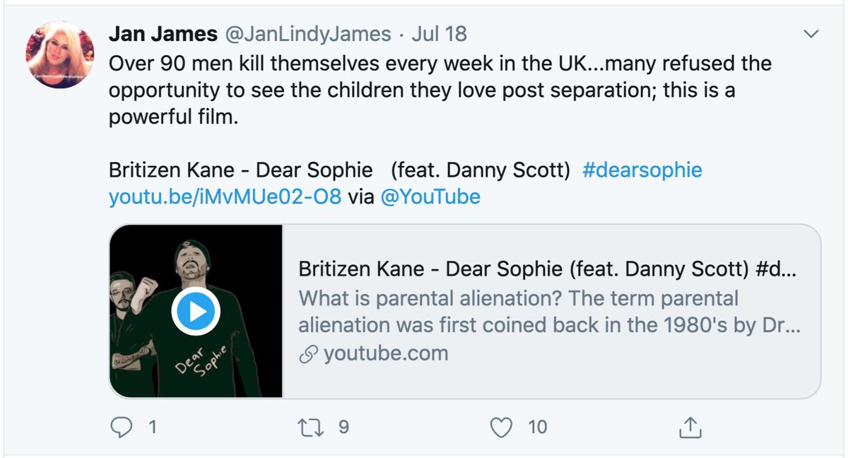 Seven months after Stephen Best’s conviction for raping and abusing two women, Jan James displayed utter contempt for Best’s victims by retweeting a mawkish and manipulative rap video promoting Best’s “Dear Sophie” campaign, in which an “alienated” father kills himself.