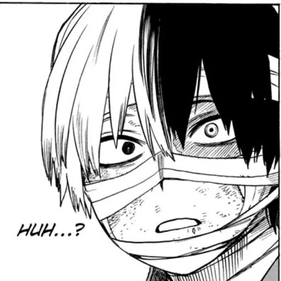 // bnha 298 
i can feel all the emotions just in this one panel... god i am hurting let me give this boy all my love please 
