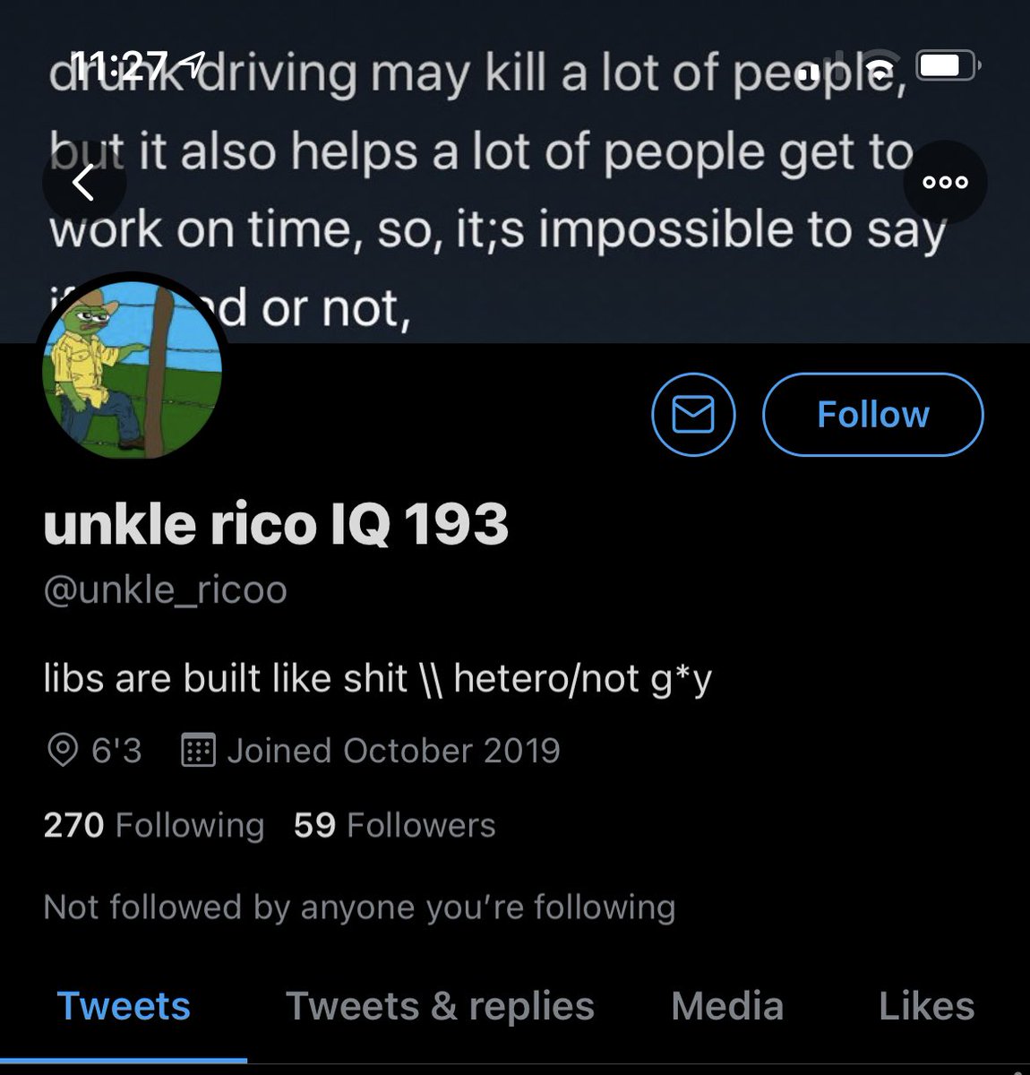 Check out the bio, y’all. 