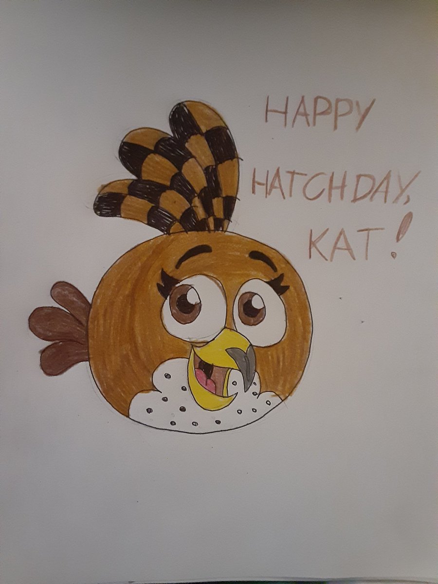 Happy birthday <a href="/KatTheFalcon/">Sokolnichiy🌻</a> ! 

#angrybirds #traditional #traditionalart
