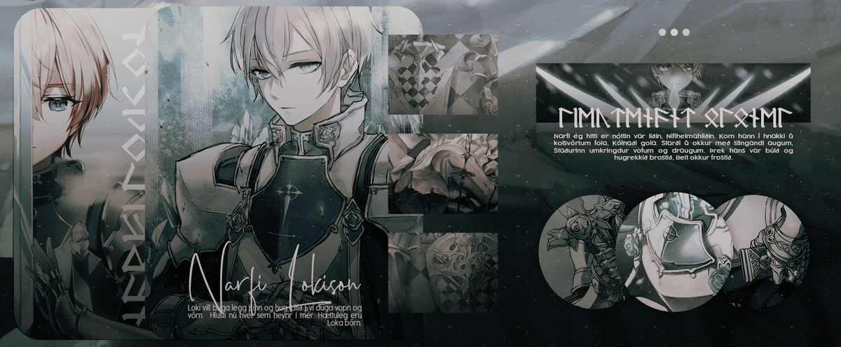 ━━━━⚔️━━━━
                Hættuleg eru Loki börn.

🛡️ Hijo de Loki
🛡️ Fantasyverse &amp; Norse mythology
🛡️ ESP
       
🔁 y ❤️ en el nombre de los dioses