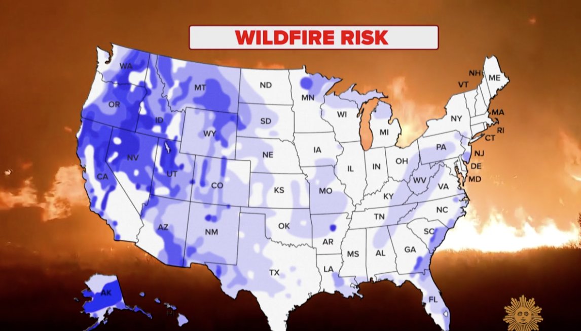 "...and far enough east to avoid wildfires"