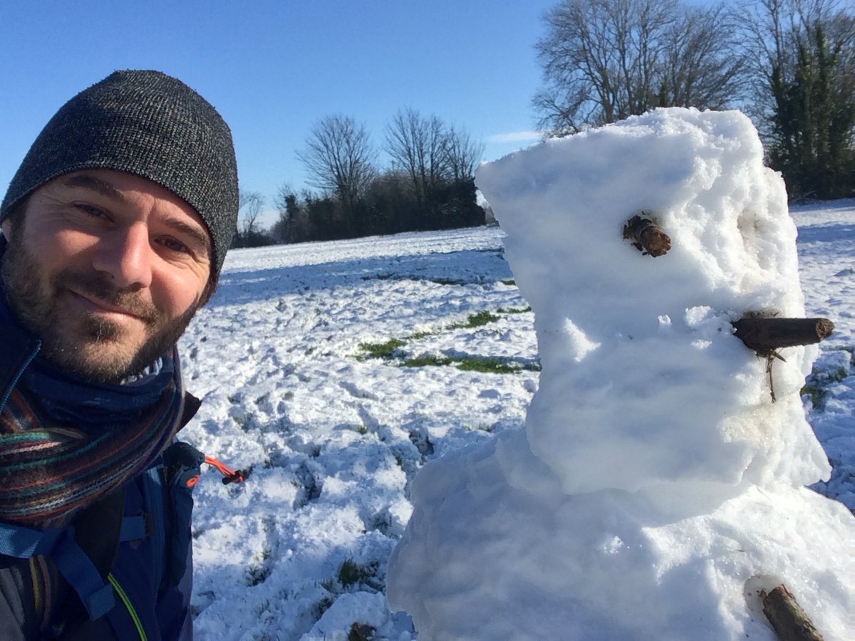 Lovely hill walk in the #snow