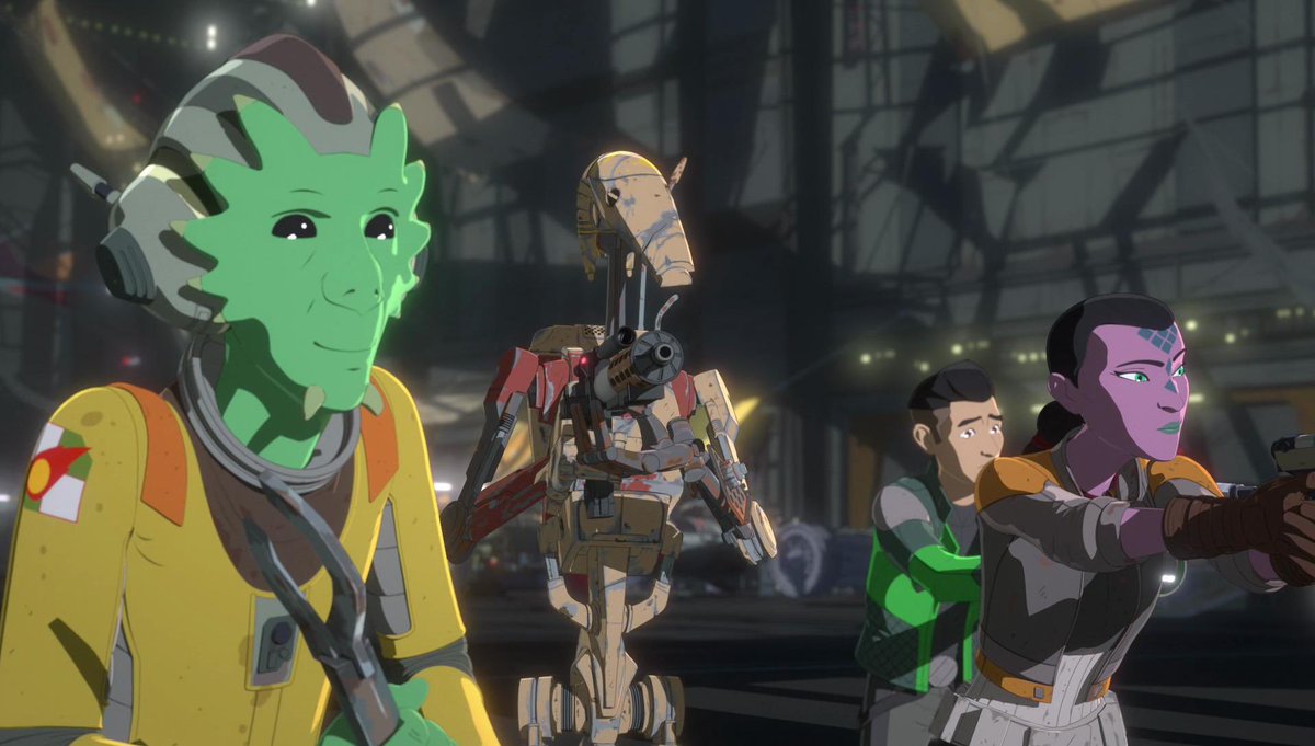 Star Wars Resistance had absolutely gorgeous animation and I hope a future series uses the style & techniques. I’d even love to see a Rebels successor look like this.