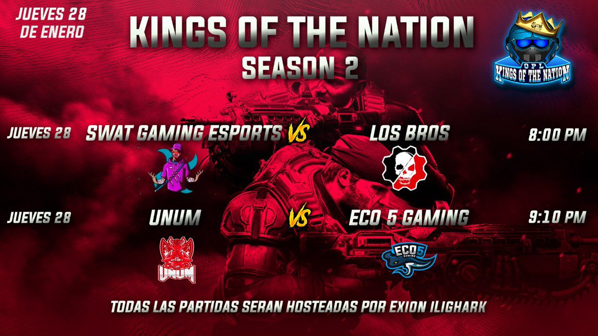 Ya están listos los octavos de final de KOTH.
Mucha suerte a todos, nos vemos el lunes.