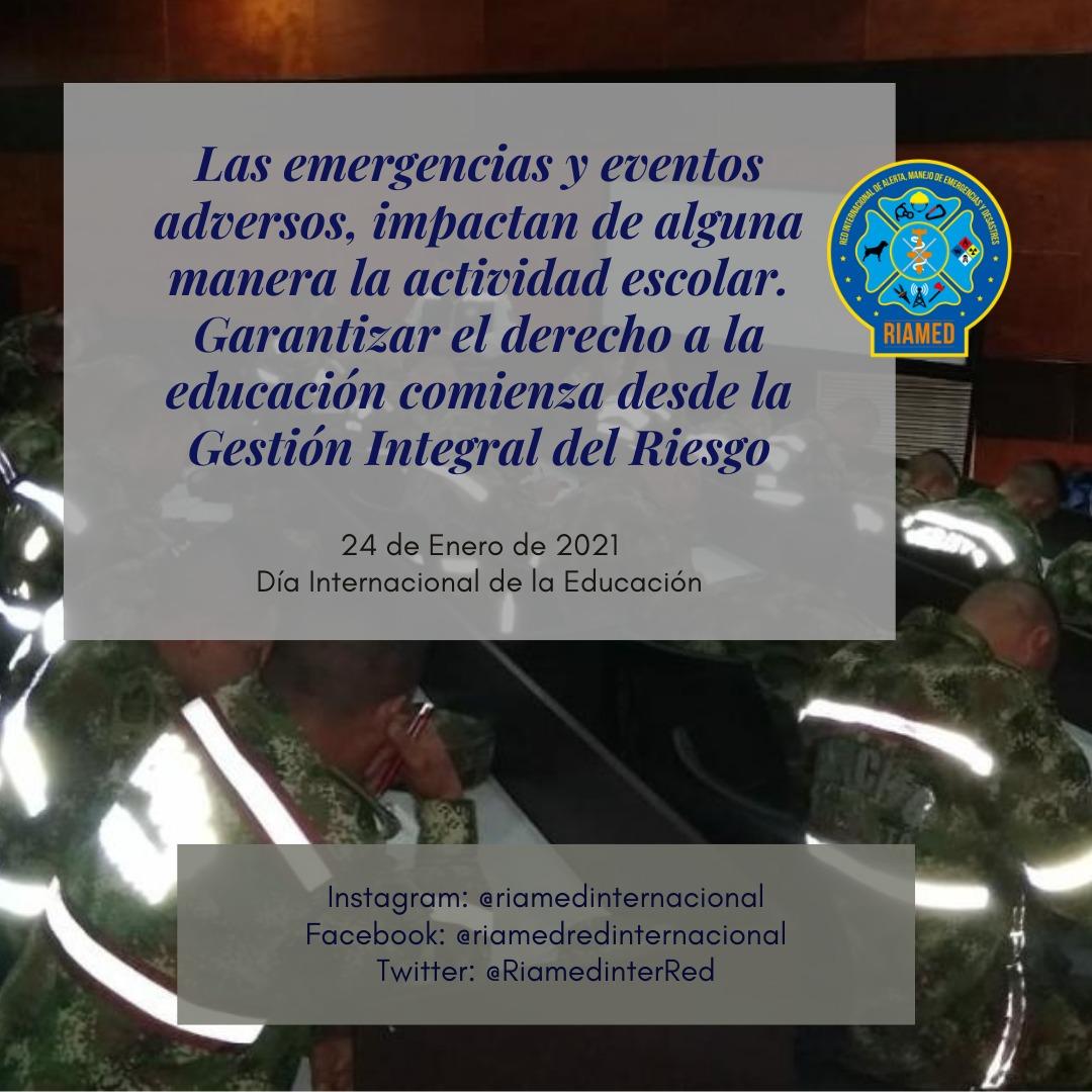 24 de Enero Día Internacional de la Educación

La Asamblea General de las Naciones Unidas proclamó el 24 de enero el Día Internacional de la Educación, en celebración del papel que la educación desempeña en la paz y el desarrollo.
 #diadelaeducacion