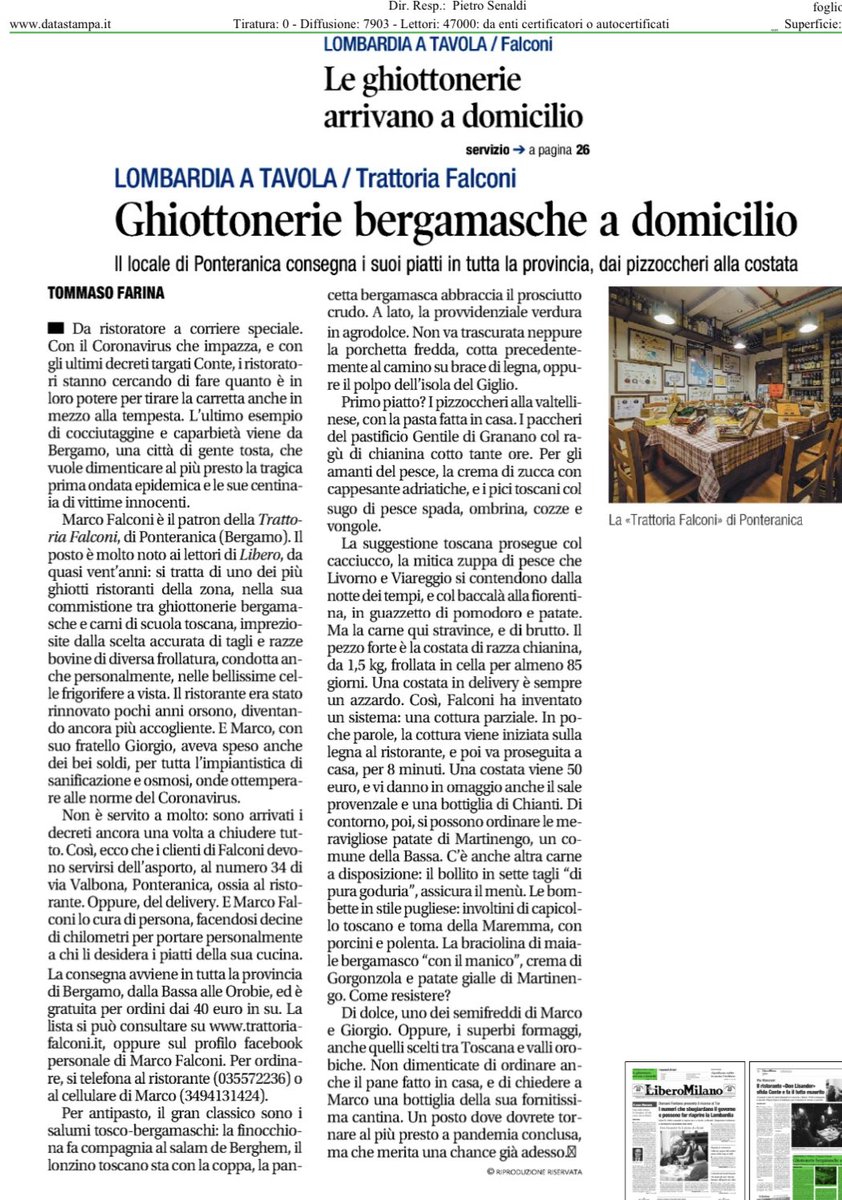 Noi non MOLLIAMO .... ma....notti insonne, pensieri.... FUTURO E FATICA.....E
CHE FATICA .... 
ma grazie a tutti per esserci vicino
.
.
Grazie a 
Tommaso Farina e Elio Ghisalberti 
.
.
.
.
#grazieatutti
#AMICICLIENTI 
#vivogliamobene
.
.
#trattoriafalconi
#ponteranica
#doveseno