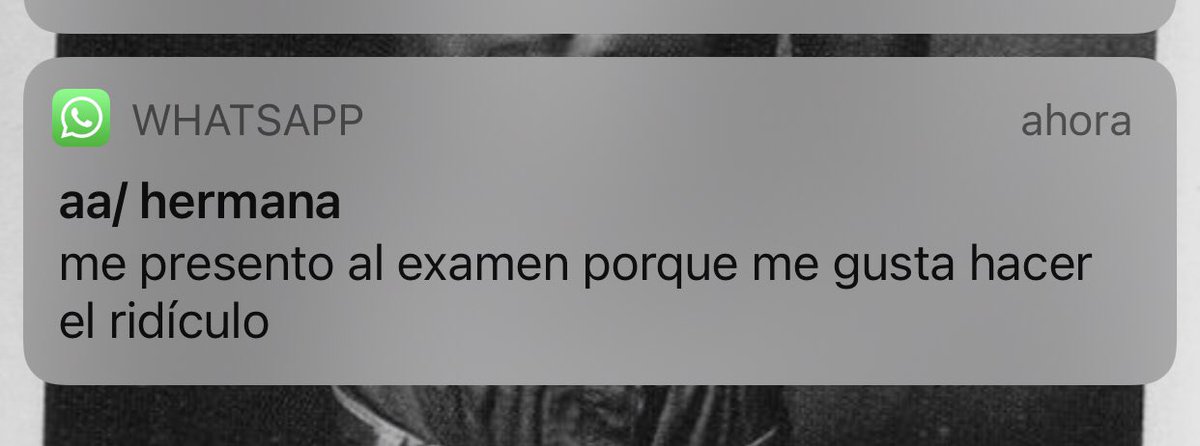 me siento un poco mi hermana