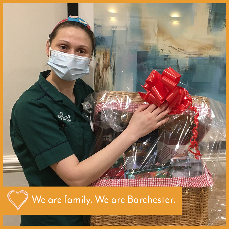 Roxana, a carer at Lynde House, Twickenham, was the winner of the home’s Christmas Hamper competition in aid of @ageuk. The home would like to say a big thank you to everyone who bought tickets and supported this great cause 💕 Join our family 👉 jobs.barchester.com
