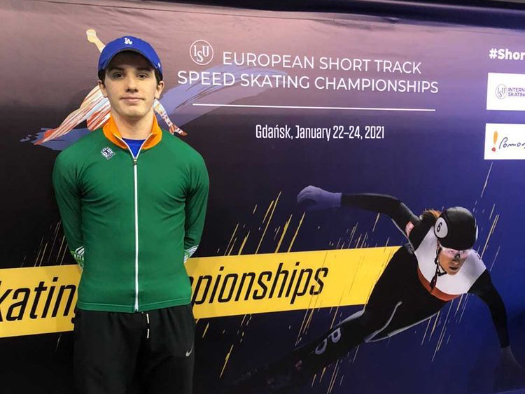 IceSkateIRL's tweet photo. #EuroShortTrack debut ✅
Highest overall ranking for an Irish short track skater at an ISU Championships ✅
Two spots for 2022 Euros ✅
It was a pretty good weekend for Liam O'Brien 🇮🇪 in Gdansk, Poland. 💥
🔗 https://t.co/uXQoPOsqWw
#ShortTrackSkating #UpAgain https://t.co/kxdqlHK5bk