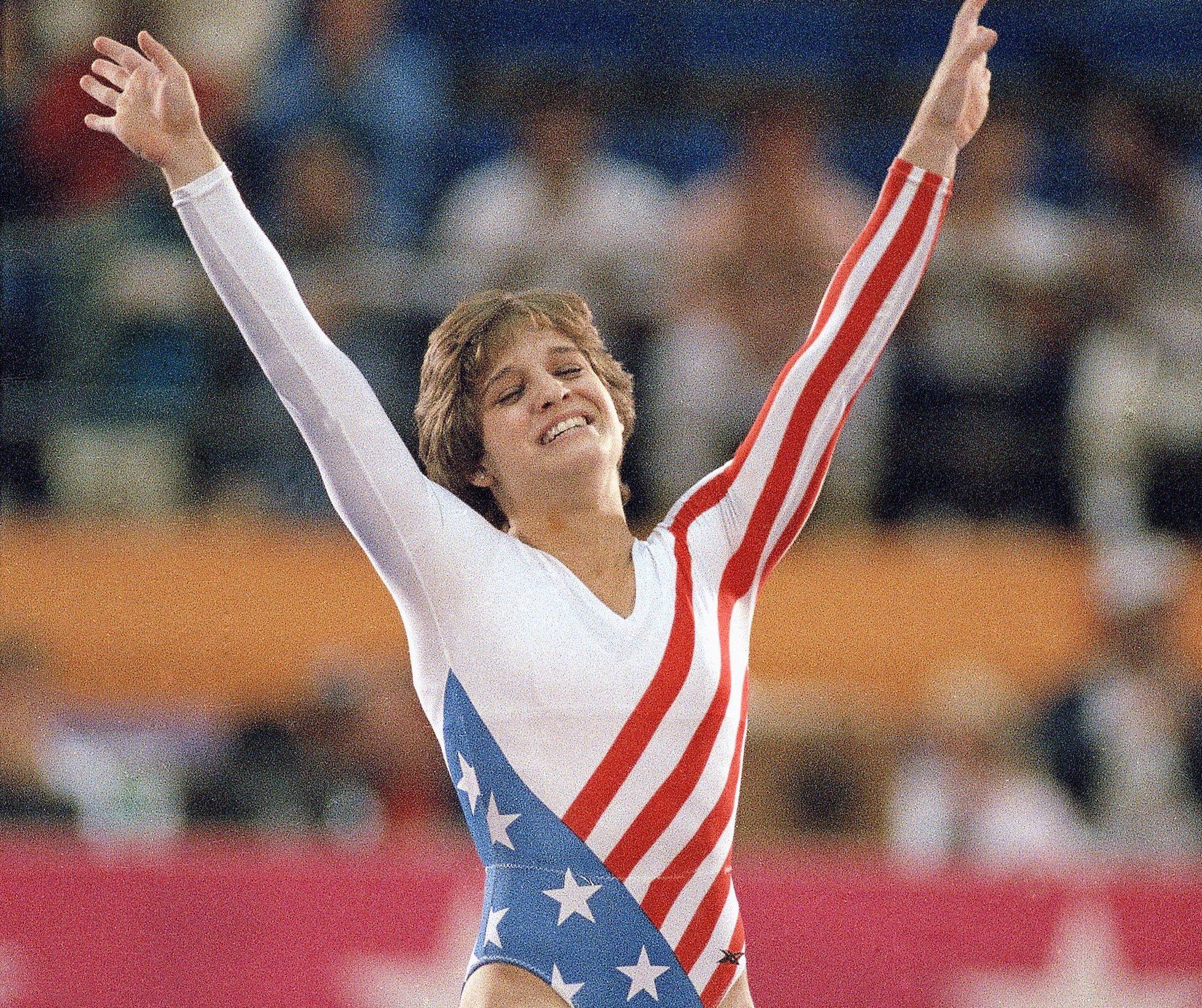 Happy birthday to Mary Lou Retton, seen here at the 1984 Olympics. 