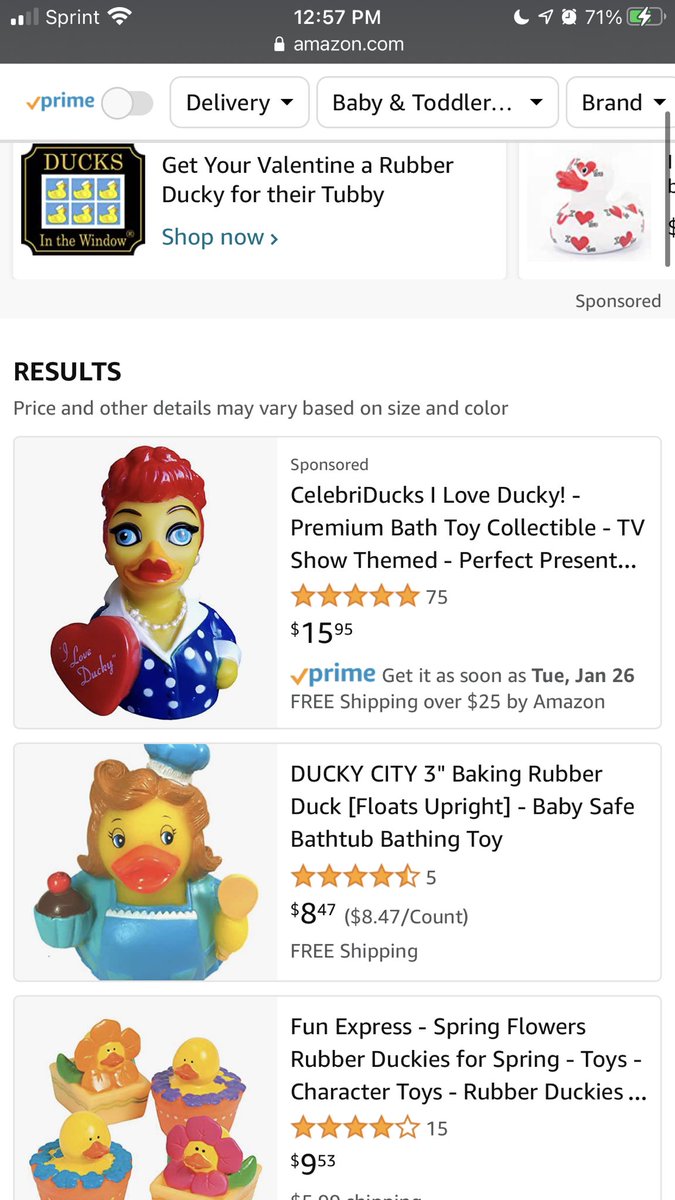 andreapuff221b's tweet photo. I already showed Linz all these but I need everyone else to see them. I was looking for lime green rubber ducks, and found... a gold mine. Celebrity ducks. https://t.co/3EvIe5GWTQ