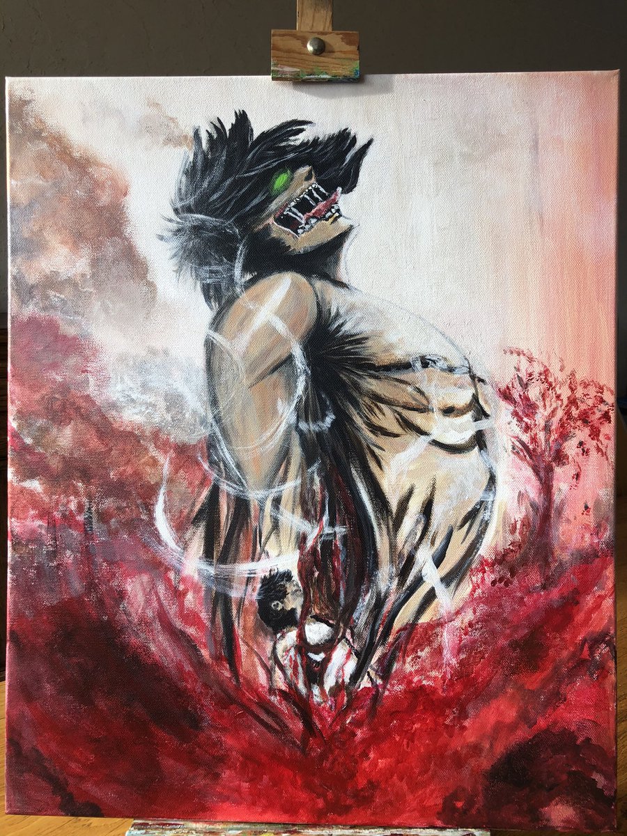 AnimePainting's tweet photo. Eren Transformation, Attack on Titan terminé aujourd'hui 🎨

#Attackontitan #ShingekiNoKyojin #attackontitanfanart https://t.co/jUIAHPxFS6