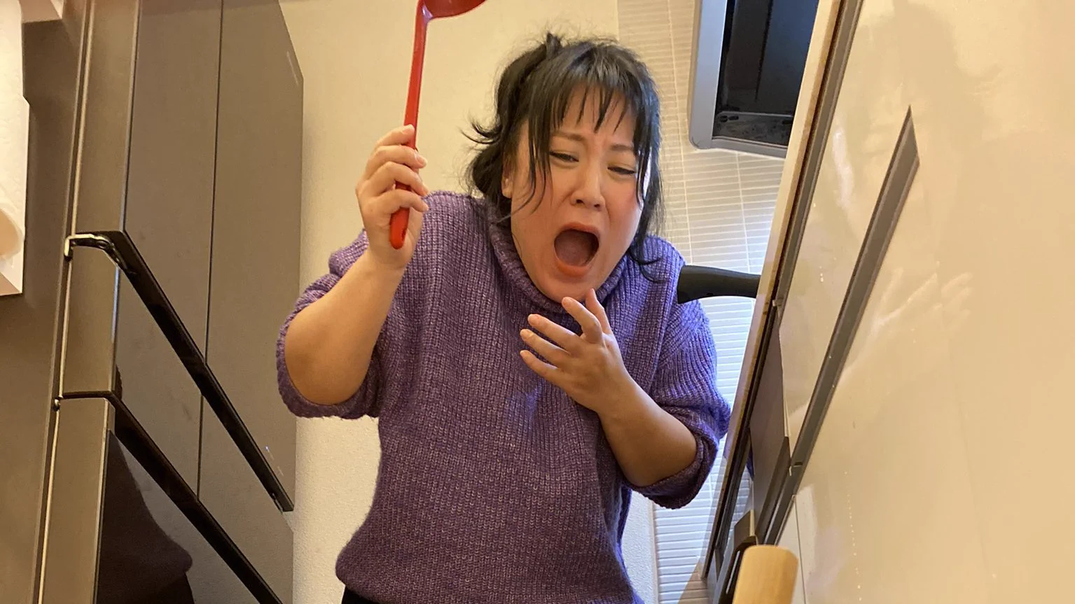 @Barbie_Babiro ハエたたきで包丁叩こうとしてるのかと思ったわ 