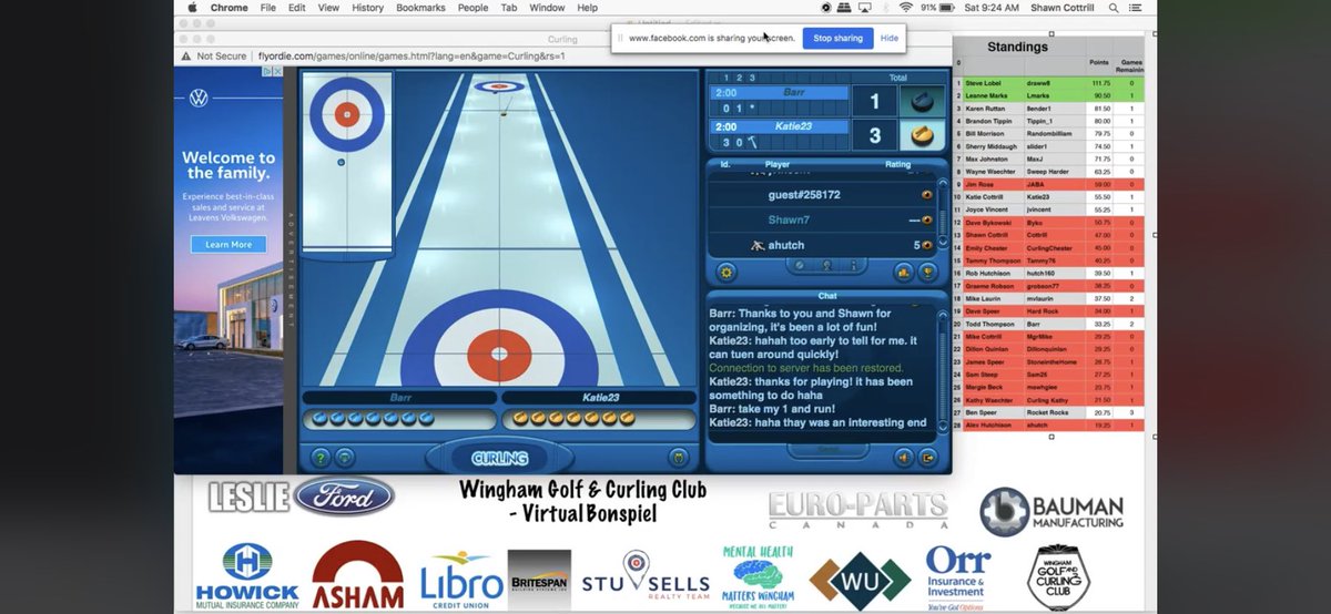Tune in to our Facebook Live stream today at 2pm for the playoffs of the Wingham Golf and Curling Club Virtual Bonspiel.  Many well known names in the field!

If any friends would like to join us on zoom for a drink and curling discussion send me a PM for the link!