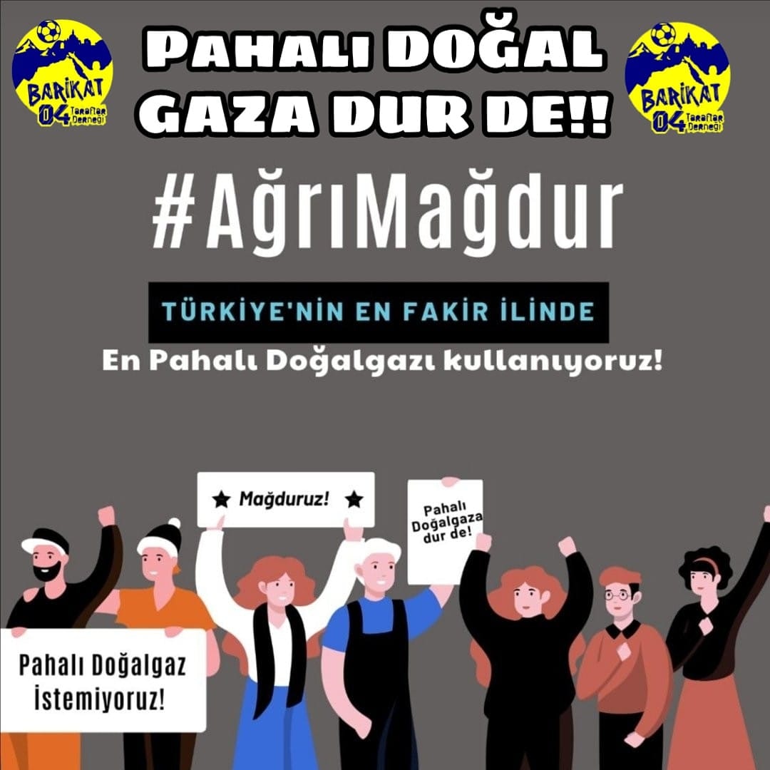 Bu bizim kaderimiz değil !Gerekli açıklamalar yetkili merciler tarafından yapılana kadar SUSMAYIN,SUSMAYIN,SUSMAYIN
<a href="/TCEnerji/">T.C. Enerji ve Tabii Kaynaklar Bakanlığı</a>
 #Ağrımağdur 
#barikat04