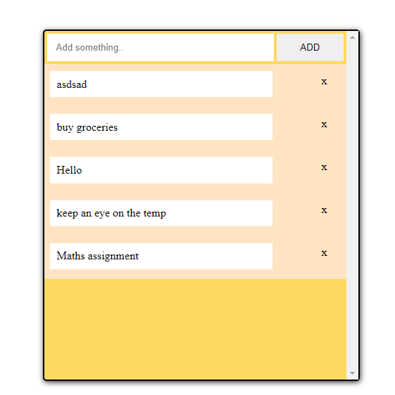 ch1nmaya_'s tweet photo. A little work on my TODO List, still working on its style and on its back end with NodeJS
Almost done with the Node tutorial by #TheNetNinja
My Day4 of #100DaysOfCode #programming #webdevelopment https://t.co/kcUi7JLtOb