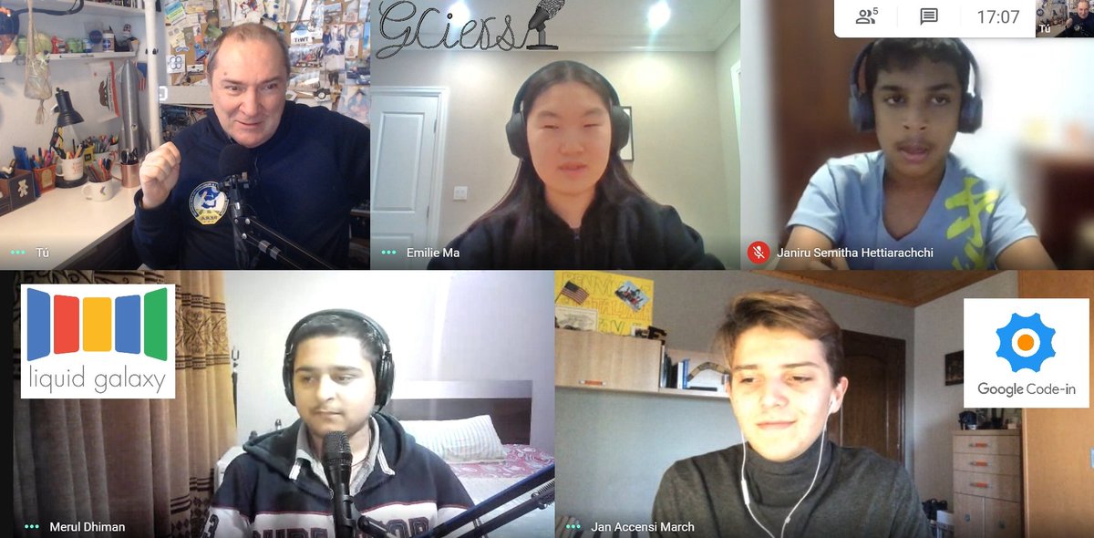 Our #GCiers team of young #OpenSource contributors to the <a href="/_liquidgalaxy/">_liquidgalaxy</a> project attending from Sri Lanka, India, Canada and Spain are back with the 6th episode of the #GCiersPodcast , take a look at it from liquidgalaxy.eu/2020/08/gciers…