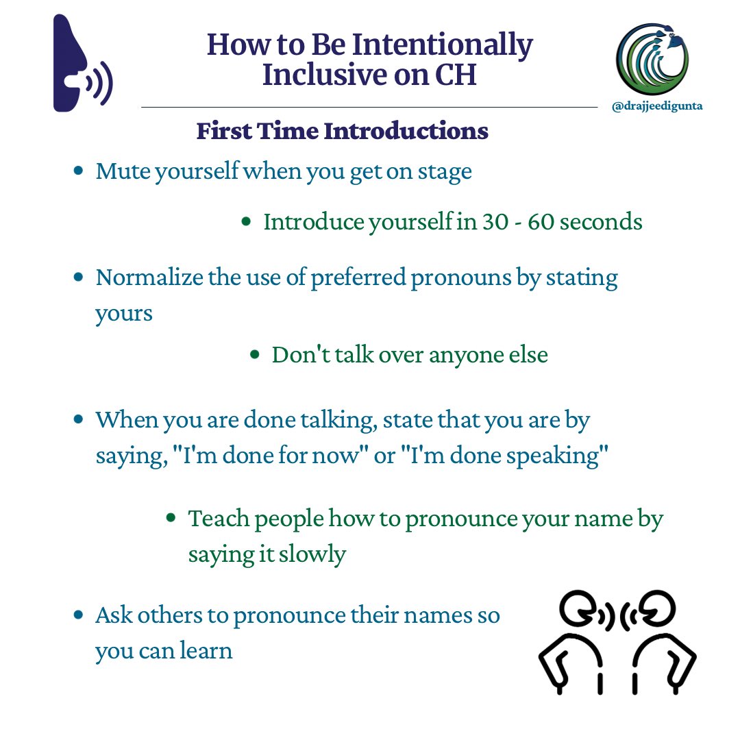 DrAJPsych's tweet image. How to practice #intentionalinclusion on #ClubHouseApp and in life. @joinClubhouse