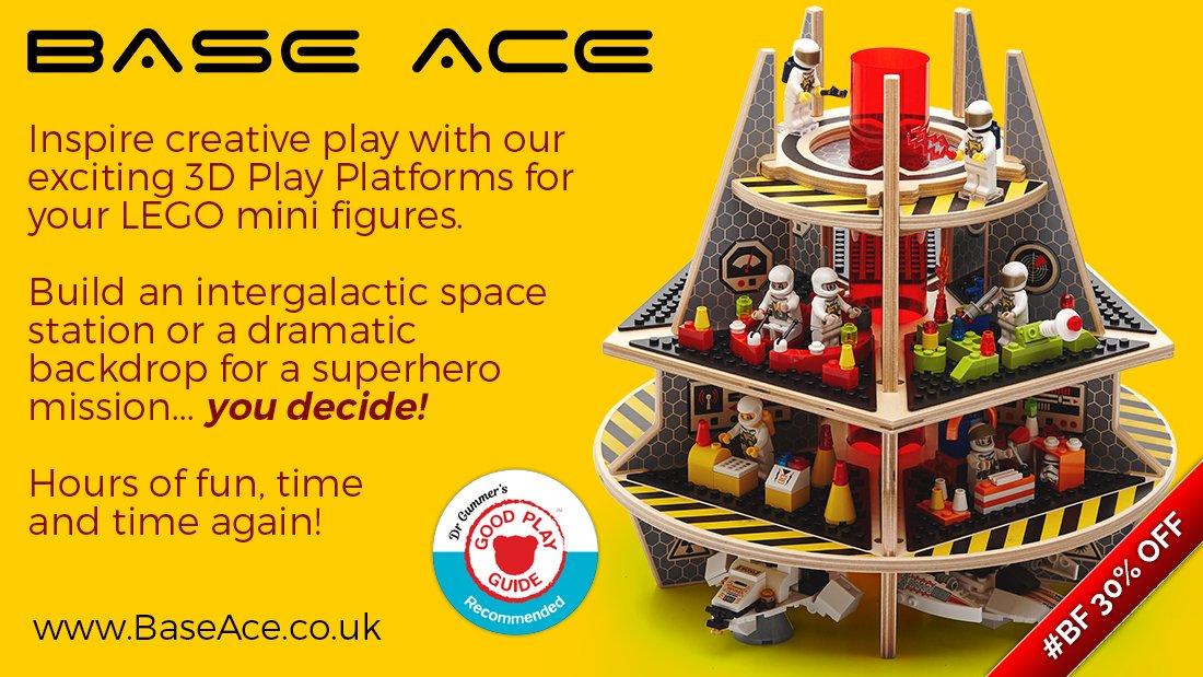 BaseAce3D's tweet photo. Have you got a #Lego #MiniFigure fan in your #Family then treat them to a @@BaseAce3D  EVO 3D Platform and let their #Imagination and #CreativePlay be #Inspired. We now have a #BlackFriday #Offer of 30% OFF here https://t.co/pErPi2ESng #BF #legostarwars #ChristmasToys #KidsToys https://t.co/fou8y8430l