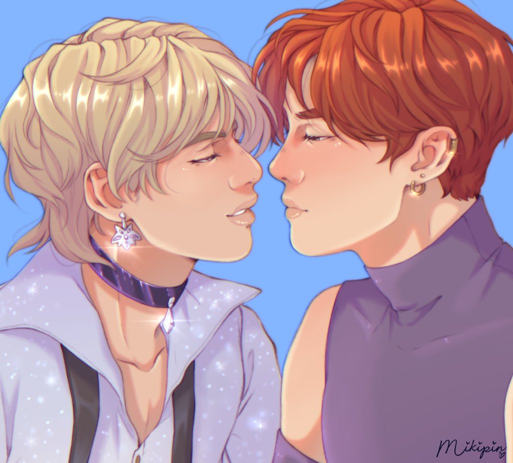 [Witch AU] Hoseok getting flustered at his own boyfriend flirting, casually forgetting they’ve been together for more than four years 🥰❤️

#vhope #btsfanart