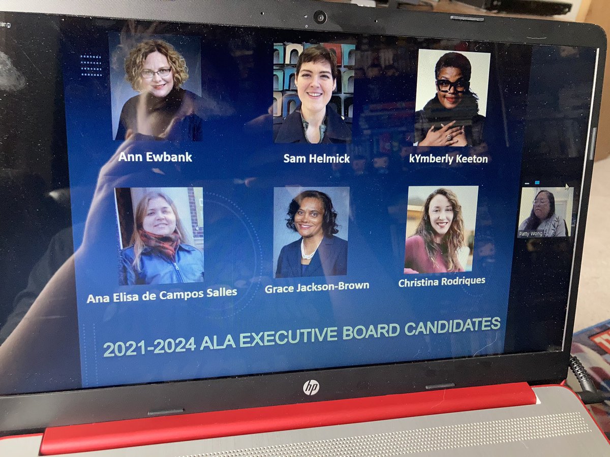 Wow. It’s a professional highlight to be included in such an amazing slate of ALA EB candidates. Feeling quite honored and humbled today. #ALAMW2021