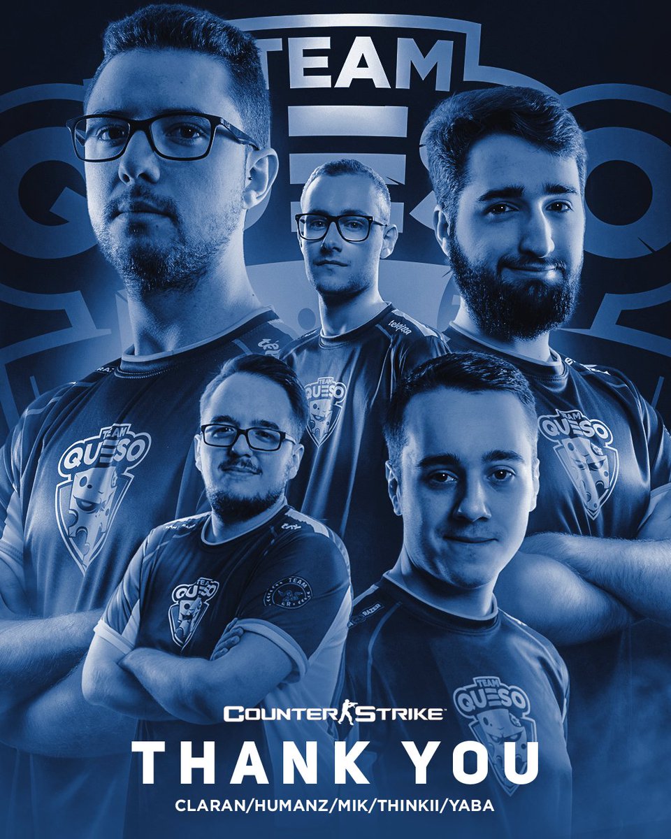 La mayoría ya lo sabíais, pero anunciamos oficialmente que hoy ha sido nuestro último baile en #TQCSGO

Muchas gracias <a href="/TheClaran/">Carlos A. Gonzálvez</a> <a href="/mikCSGO/">𝘮𝘪𝘬;</a> <a href="/thinkiiCS/">PCF THINKII</a> <a href="/humansit0/">humansit0</a> <a href="/YabaCSGO/">KOI Yaba</a> <a href="/repk3ys/">M8 repk3ys</a>. ¡Ha sido un placer teneros de quesos todo este tiempo!

🇪🇸 bit.ly/byeCSGO