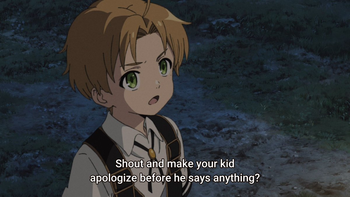 The dynamic shift on this scene is nothing besides amazing.Rudeus, with his older mind, can't help but seeing Paul as a child for him lashing out without giving him time to explain his side of the story and even when Paul tries to redeem himself during this conversation (1/?)