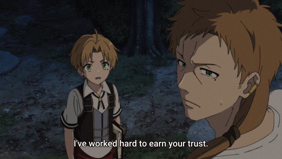 The dynamic shift on this scene is nothing besides amazing.Rudeus, with his older mind, can't help but seeing Paul as a child for him lashing out without giving him time to explain his side of the story and even when Paul tries to redeem himself during this conversation (1/?)