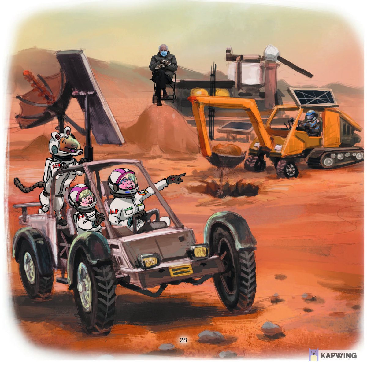 SpacePlaceCanada (@spaceplacecda) on Twitter photo While watching a documentary on going to Mars, Elizabeth falls asleep and dreams of an actual trip to Mars and who does she see?
Find this and other books by Betty R. Robinson:
amazon.ca/Elizabeth-Goes…
#BernieMeme #spacexploration #Mars #stemforkids #lifeonmars <a href="/rasc/">RASC National</a> While watching a documentary on going to Mars, Elizabeth falls asleep and dreams of an actual trip to Mars and who does she see?
Find this and other books by Betty R. Robinson:
amazon.ca/Elizabeth-Goes…
#BernieMeme #spacexploration #Mars #stemforkids #lifeonmars <a href="/rasc/">RASC National</a>