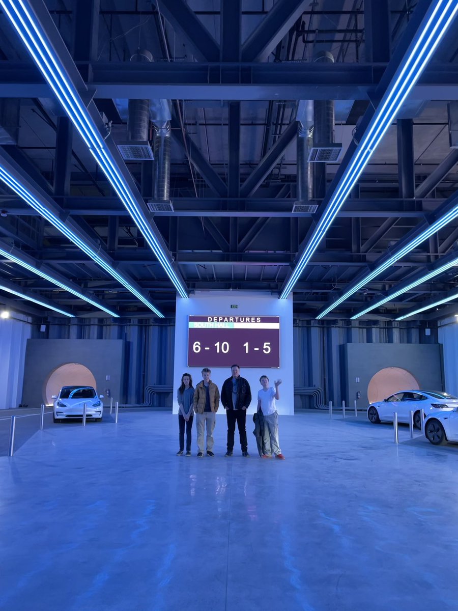 Under Vegas in <a href="/boringcompany/">The Boring Company</a> tunnel yesterday with my boys